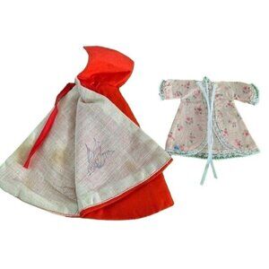 Vintage Barbie Cape & Floral Jacket Set Lace Trim Doll Clothing Handmade Look
